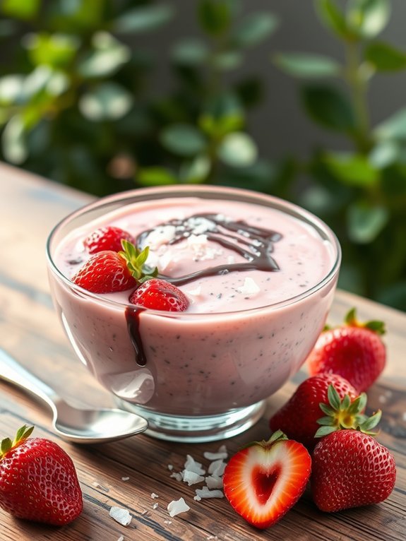 strawberry coconut chia delight