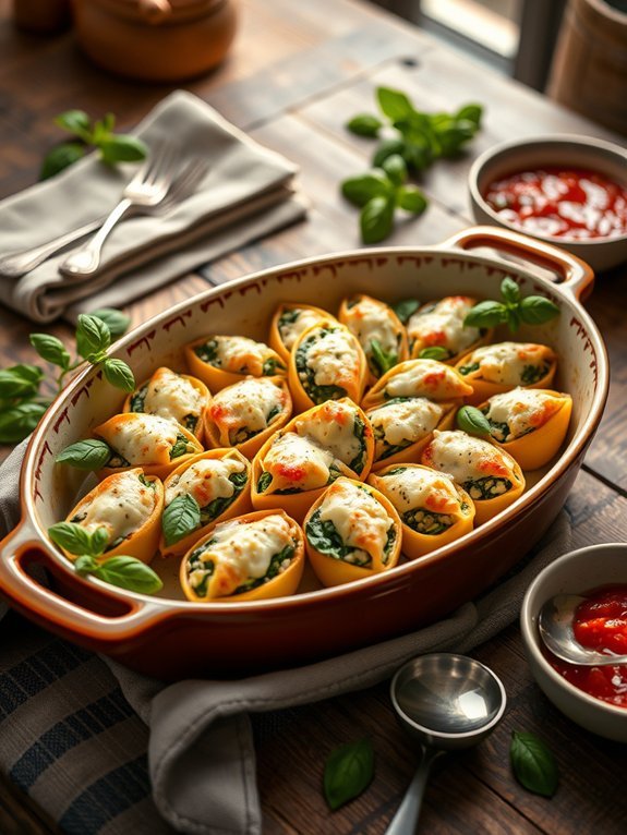 stuffed pasta with cheese