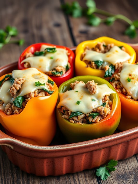 stuffed peppers with turkey