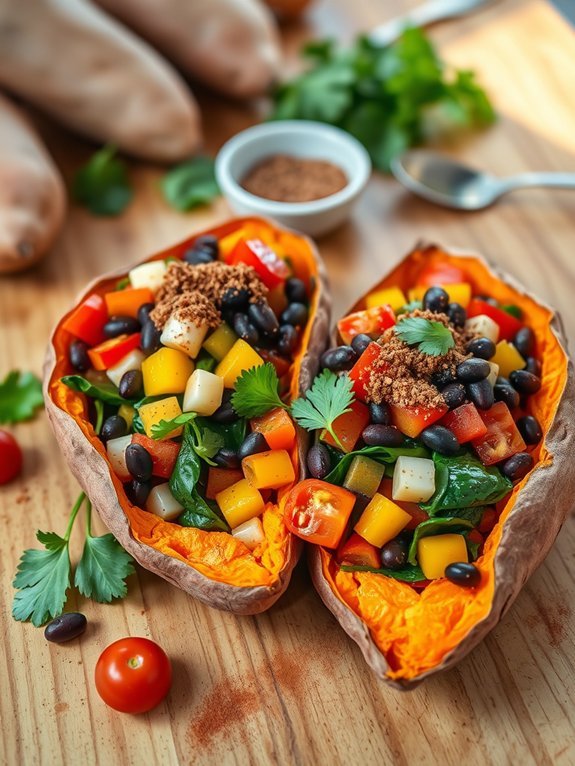 stuffed sweet potatoes recipe