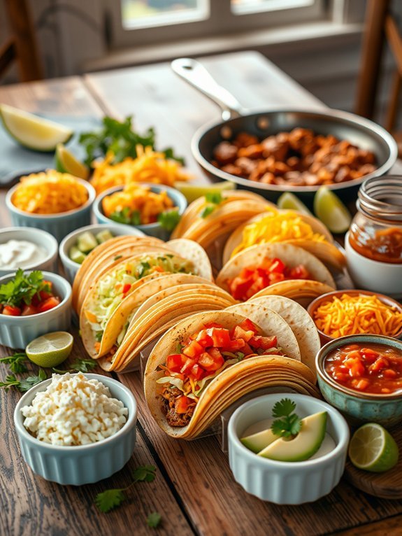 tacos served for sharing