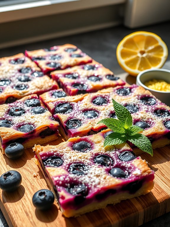 tangy blueberry lemon dessert