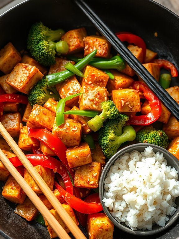 tempeh stir fried with spices