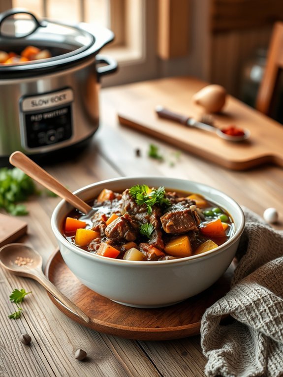 tender beef in broth