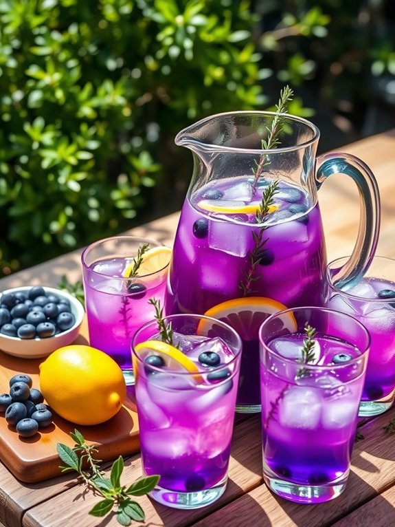 thyme infused blueberry lemonade recipe