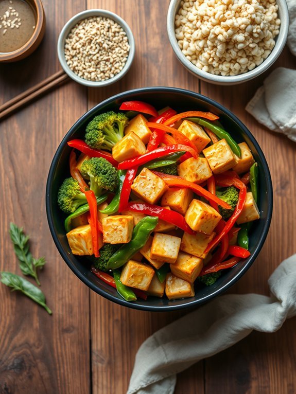 tofu and vegetable stir fry