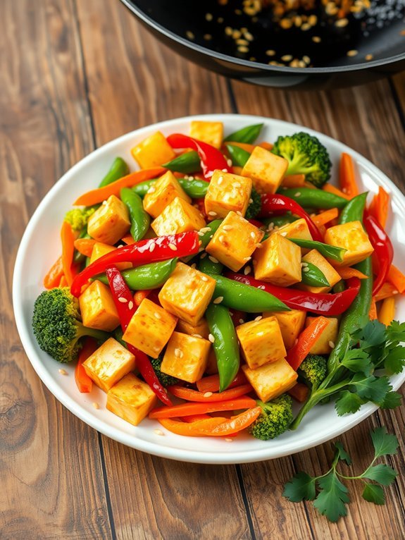 tofu and vegetable stir fry