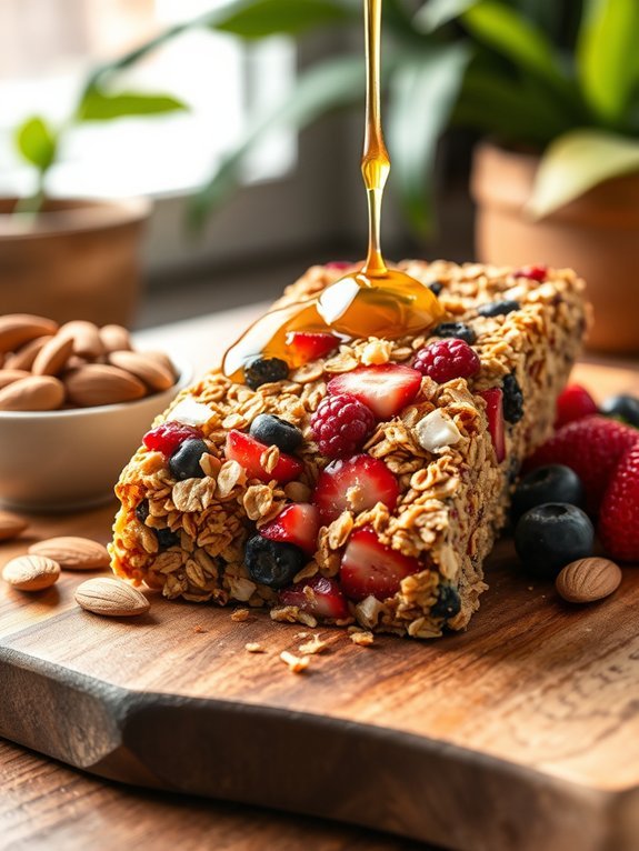 tropical coconut berry bars