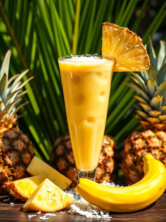 tropical pineapple coconut blend