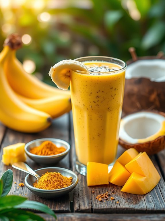 tropical turmeric detox smoothie