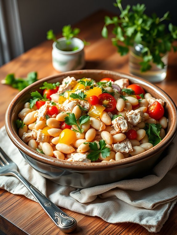 tuna white bean salad