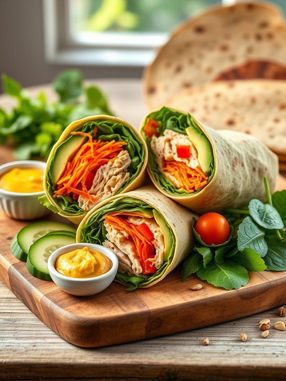 turkey avocado sandwich wrap