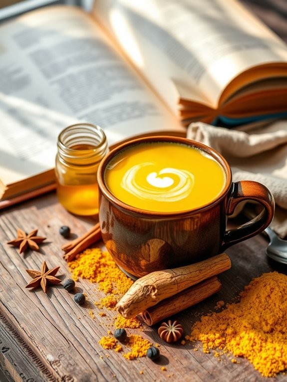 turmeric infused warming beverage