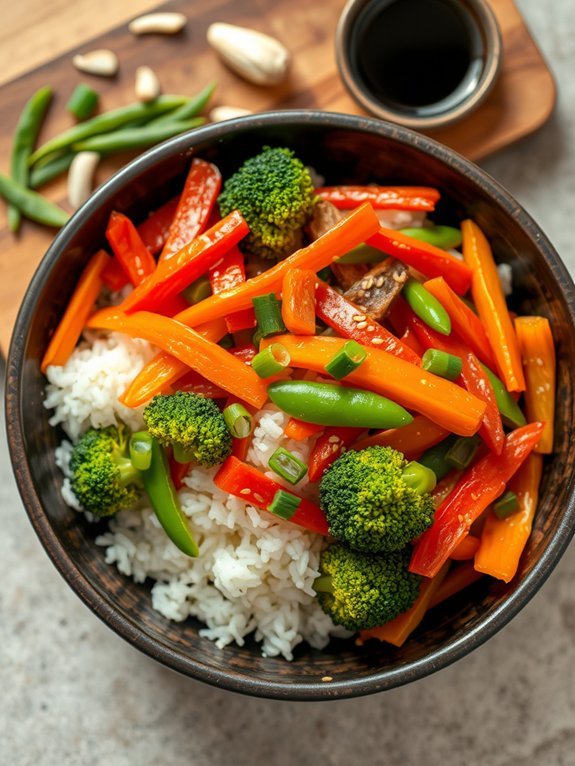 vegetable rice stir fry recipe