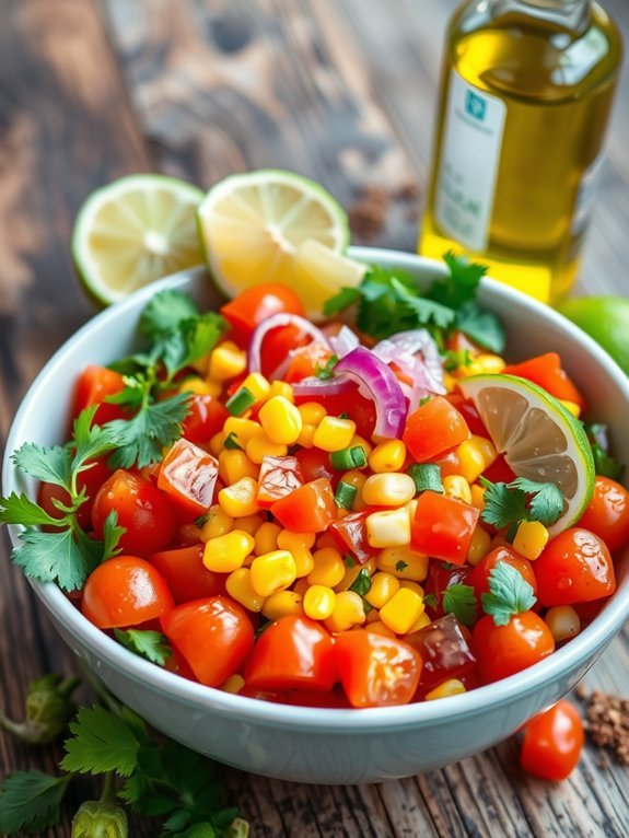 vibrant corn tomato salad