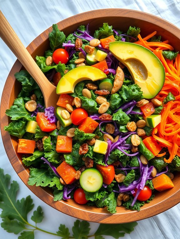 vibrant mixed vegetable salad