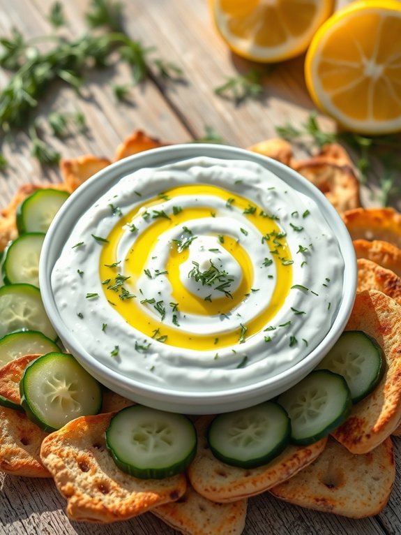 yogurt cucumber garlic dip