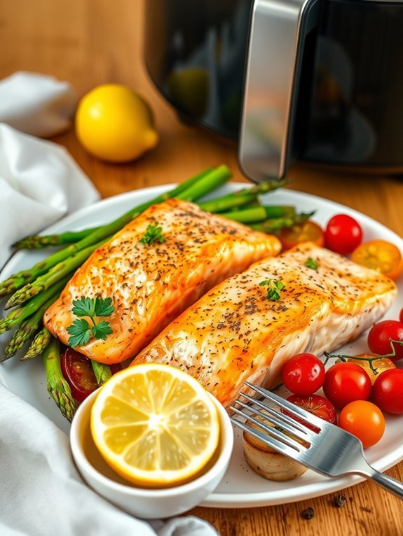 zesty air fryer salmon