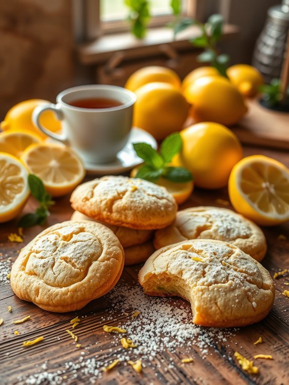 zesty lemon flavored cookies