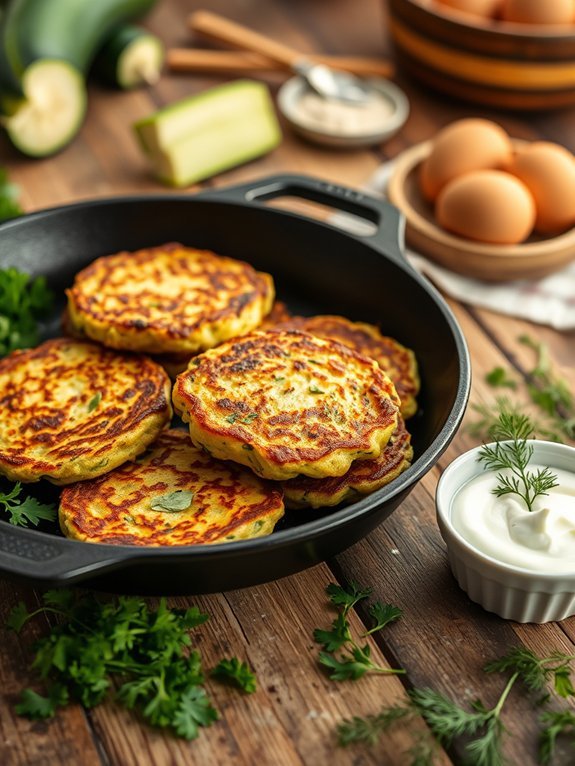 zucchini fritters recipe directions