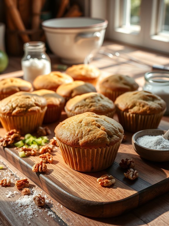 zucchini walnut muffin recipe